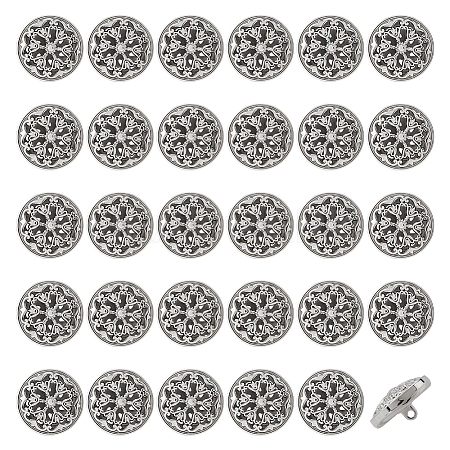 Alloy Shank Buttons FIND-WH0199-427P-1