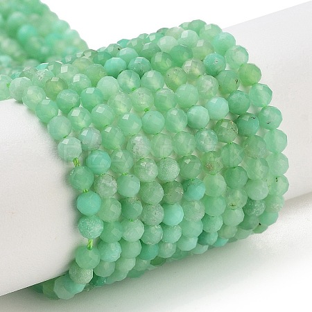 Natural Chrysoprase Beads Strands G-B088-C19-03-1