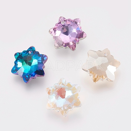 K9 Glass Rhinestone Pendants GLAA-F083-03A-1