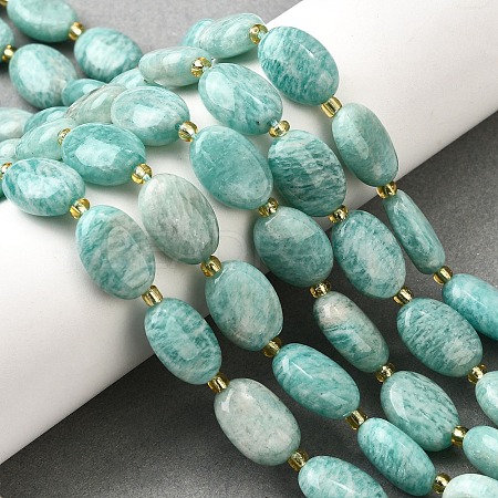 Natural Amazonite Beads Strands G-H005-A14-02-1