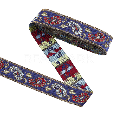 Ethnic Style Embroidery Polyester Ribbons OCOR-WH0067-74A-1