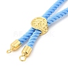 Twisted Nylon Cord Silder Bracelets DIY-B066-03G-10-2