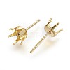 304 Stainless Steel Stud Earring Findings STAS-P221-20C-G-2
