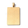 201 Stainless Steel Pendant STAS-B033-01G-12-2