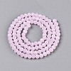 Glass Beads Strands EGLA-A044-J4mm-D02-3