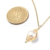 Natural Pearl Pendant Necklace & Dangle Earrings X-SJEW-JS01276-7