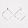 304 Stainless Steel Wire Pendants STAS-S103-10-3