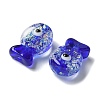 Handmade Foil Lampwork Fish Beads FOIL-Z001-01A-2