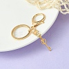 304 Stainless Steel Initial Letter Key Charm Keychains KEYC-YW00004-16-1