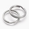 Tarnish Resistant 304 Stainless Steel Split Key Rings STAS-F041-35-2