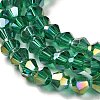 Transparent Electroplate Glass Beads Strands EGLA-A039-T2mm-B10-3