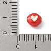 Brass Enamel Beads KK-P294-53G-01-3