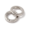 Nickel Plated Alloy Spring Gate Rings FIND-Q104-01A-P-2