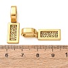 Tibetan Style Alloy Glue-on Flat Pad Bails TIBE-4710-AG-NR-3