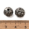 Retro Rondelle Skull 316 Stainless Steel European Large Hole Beads LS-STAS-F072-05-01-3