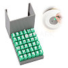 Plastic Lowercase Letter Clay Stamp Sets DIY-WH0591-269A-1