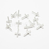 Brass Tiny Cross Charms KK-F718-08S-1