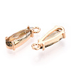 Faceted Glass Pendants GLAA-T010-004B-2