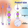 20Pcs 10 Colors Iron Bar Beadable Keychain for Jewelry Making DIY Crafts IFIN-SZ0001-37-2