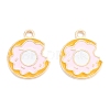 Light Gold Plated Alloy Enamel Pendants LS-ENAM-R136-29-2