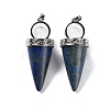 Dyed Natural Lapis Lazuli Pendants G-F777-06P-02-1