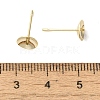 Brass Studs Earrings Finding KK-K383-01E-G-3