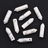 Natural Howlite Pointed Pendants G-D460-01G-4