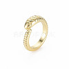 Snake Shape Rack Plating Alloy Cuff Rings RJEW-Q163-010A-RS-3