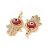 Brass Micro Pave Cubic Zirconia Pendants ZIRC-F136-03G-4