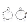 304 Stainless Steel Ear Cuff Findings STAS-S116-307P-2