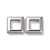 PVD Vacuum Plating Non-magnetic Synthetic Hematite Linking Rings G-G856-08-2