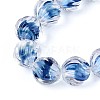 Textured Inner Flower Handmade Lampwork Beads LAMP-T024-07B-4
