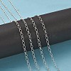 Silver Color Plated Iron Handmade Chains Figaro Chains Mother-Son Chains CHSM023Y-S-5