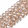Electroplate Glass Beads Strands LS-EGLA-A034-T1mm-B24-4
