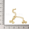 Brass Micro Pave Cubic Zirconia Chain Extender KK-L216-004C-G-3