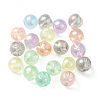 Luminous Transparent Rainbow Iridescent Acrylic Beads LACR-K001-02-1