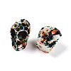 Spray Painted Resin Beads Strands RESI-N041-01D-3