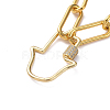 Iron Paperclip Chain Necklaces NJEW-JN02666-03-2