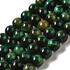 Grade AB+ Dyed Natural Tiger Eye Beads Strands X-G-G102-A01-03-1