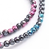 Electroplated Non-magnetic Synthetic Hematite Beads Strands G-L562-09A-2
