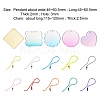 20Pcs 10 Style Acrylic Blank Pendants DIY-CJC0002-012-3