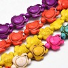 Dyed Synthetic Turquoise Beads Strands G-M152-M-A-2