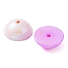 UV Plating Transparent Acrylic Beads X-OACR-Z013-04-3