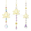 3Pcs Brass Lotus Hanging Ornaments AJEW-CJC0020-001G-1