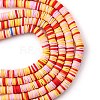 Handmade Polymer Clay Beads Strands CLAY-R089-6mm-T02B-16-5