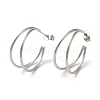 Non-Tarnish 304 Stainless Steel Moon Stud Earrings for Women EJEW-Z066-10P-1