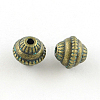 Bicone Zinc Alloy Beads PALLOY-R065-193-LF-1