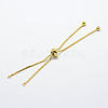 Rack Plating Brass Chain Bracelet Making X1-KK-A142-018G-1