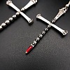 Halloween Cross Alloy Dangle Earrings FS-WG09240-01-4