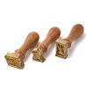 (Defective Closeout Sale: Oxidized)Wood Wax Seal Handles STAM-XCP0001-03LG-2